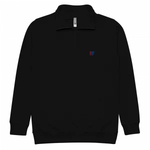 Unisex Quarter Zip Pullover – Black