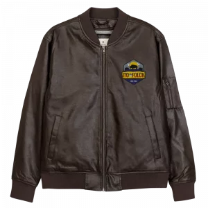 “Mountain Bison” – Vegan Leather Bomber Jacket